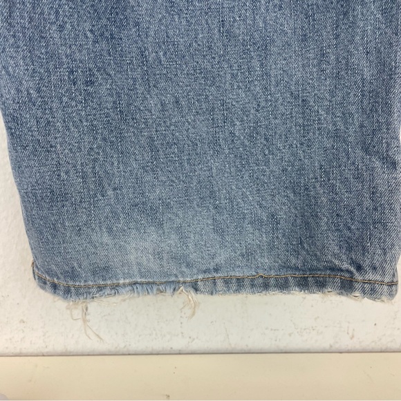 Rusty Distressed Classic Blue Denim Jeans Size 34 - Picture 12 of 13